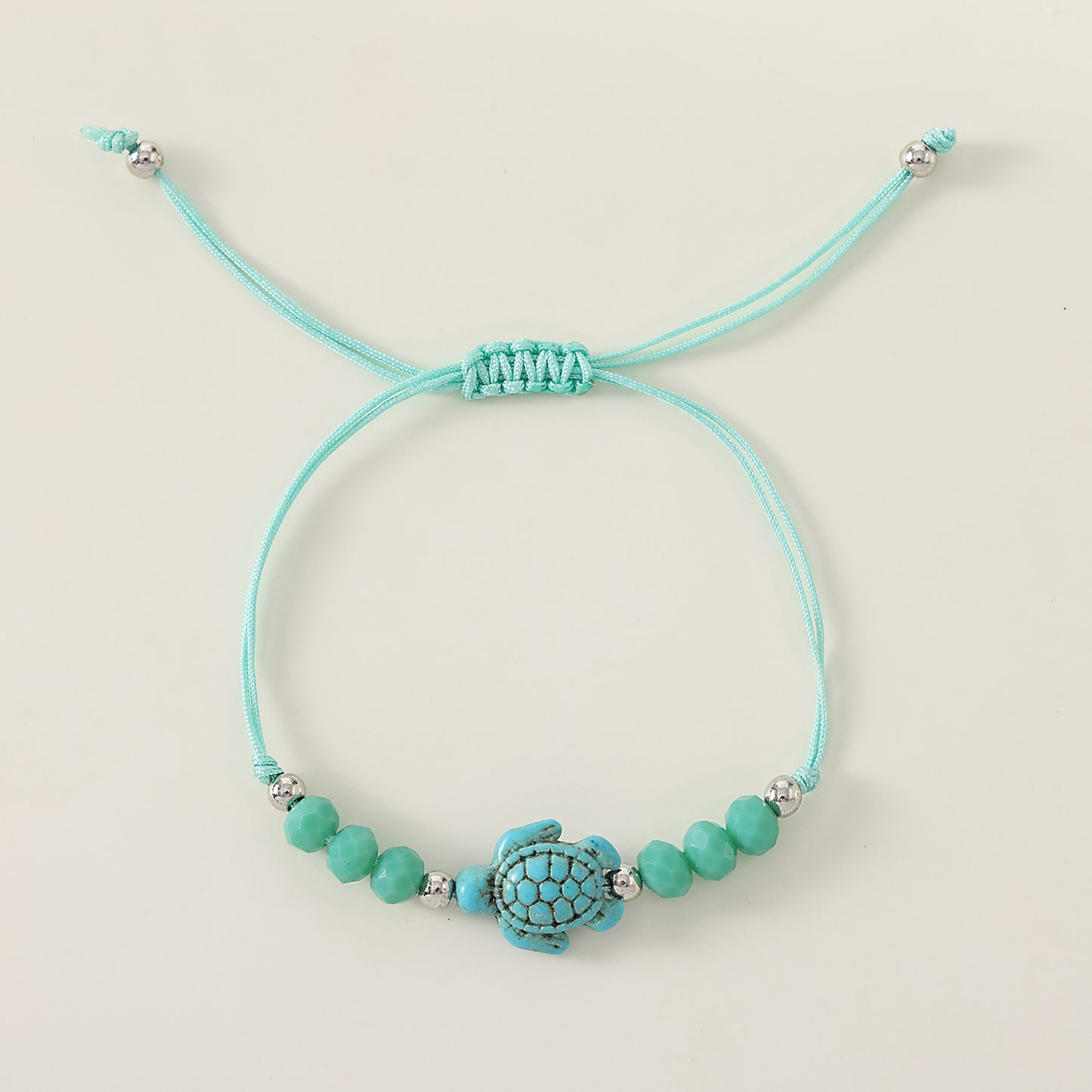 1 pc Bohemian Style Turquoise Sea - Turtle Beaded Adjustable Bracelet for Women & Men, Perfect for Summer Beach Vacations, Valentine's Day, Mother's Day Gifts