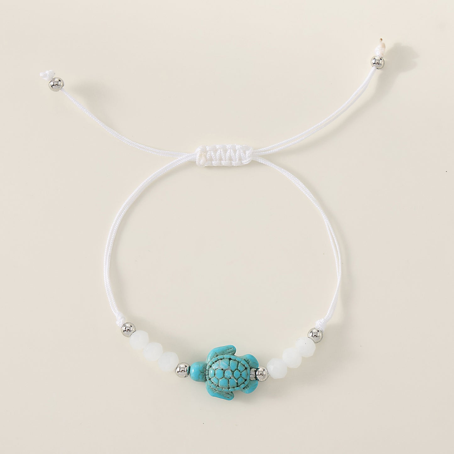 1 pc Bohemian Style Turquoise Sea - Turtle Beaded Adjustable Bracelet for Women & Men, Perfect for Summer Beach Vacations, Valentine's Day, Mother's Day Gifts