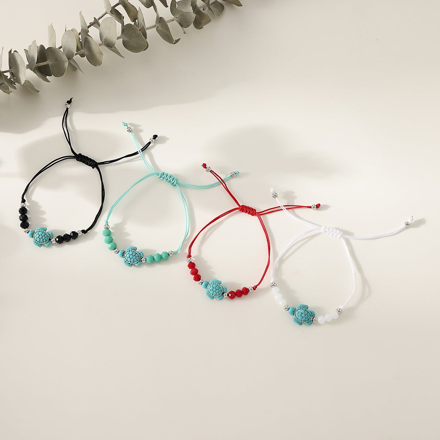 1 pc Bohemian Style Turquoise Sea - Turtle Beaded Adjustable Bracelet for Women & Men, Perfect for Summer Beach Vacations, Valentine's Day, Mother's Day Gifts