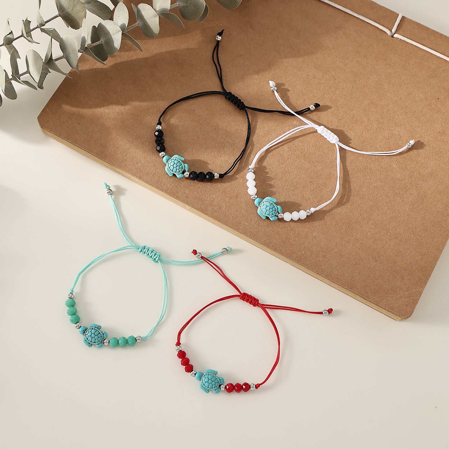 1 pc Bohemian Style Turquoise Sea - Turtle Beaded Adjustable Bracelet for Women & Men, Perfect for Summer Beach Vacations, Valentine's Day, Mother's Day Gifts