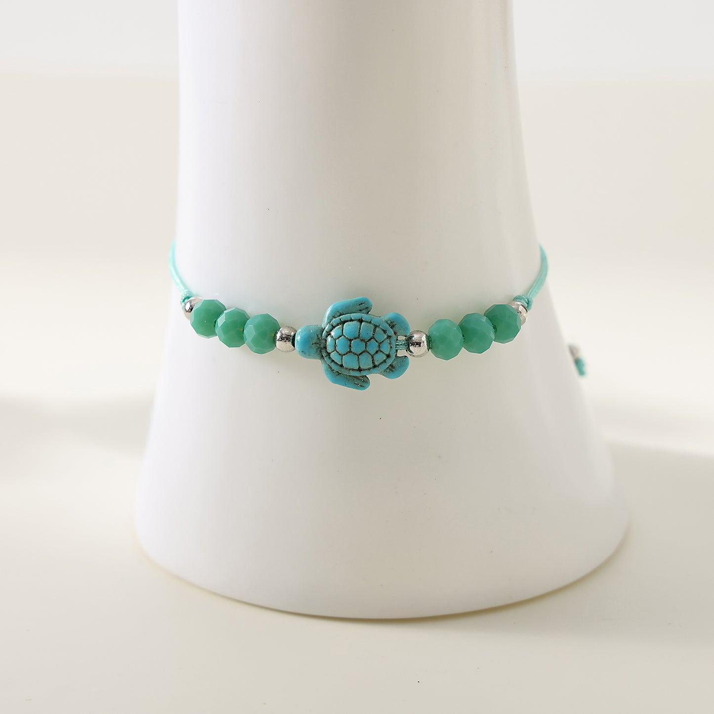 1 pc Bohemian Style Turquoise Sea - Turtle Beaded Adjustable Bracelet for Women & Men, Perfect for Summer Beach Vacations, Valentine's Day, Mother's Day Gifts