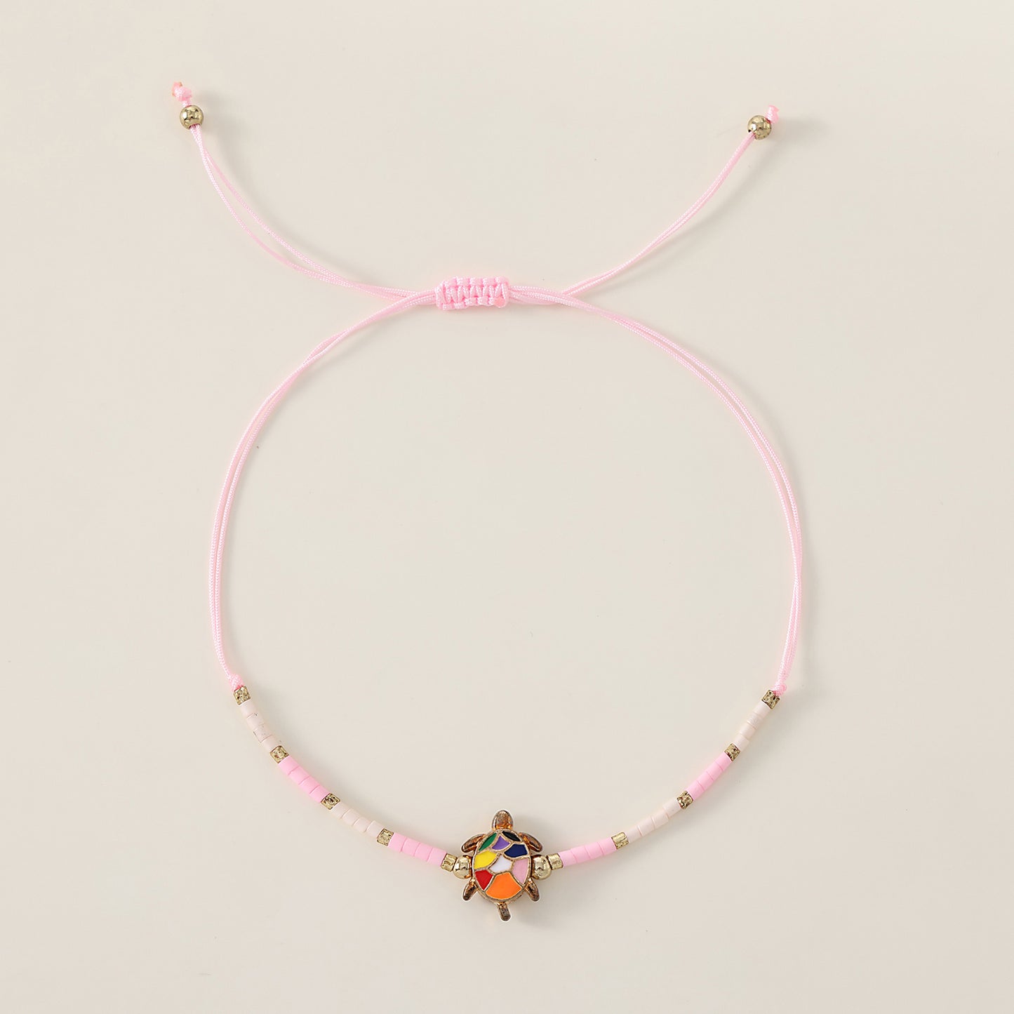 1 pc Bohemian Style Multicolor Enamel Turtle Beaded Bracelet Set for Women & Girls - Birthday, Christmas & Everyday Jewelry Gift