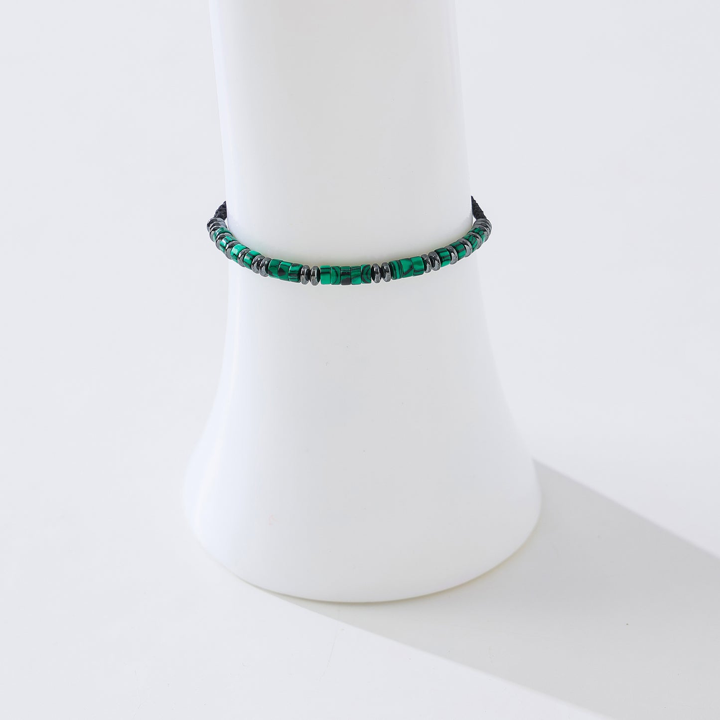 Hand-crafted Genuine Stone and Hematite Macrame Bracelets for Women and Men - Fashionable and Versatile Jewelry