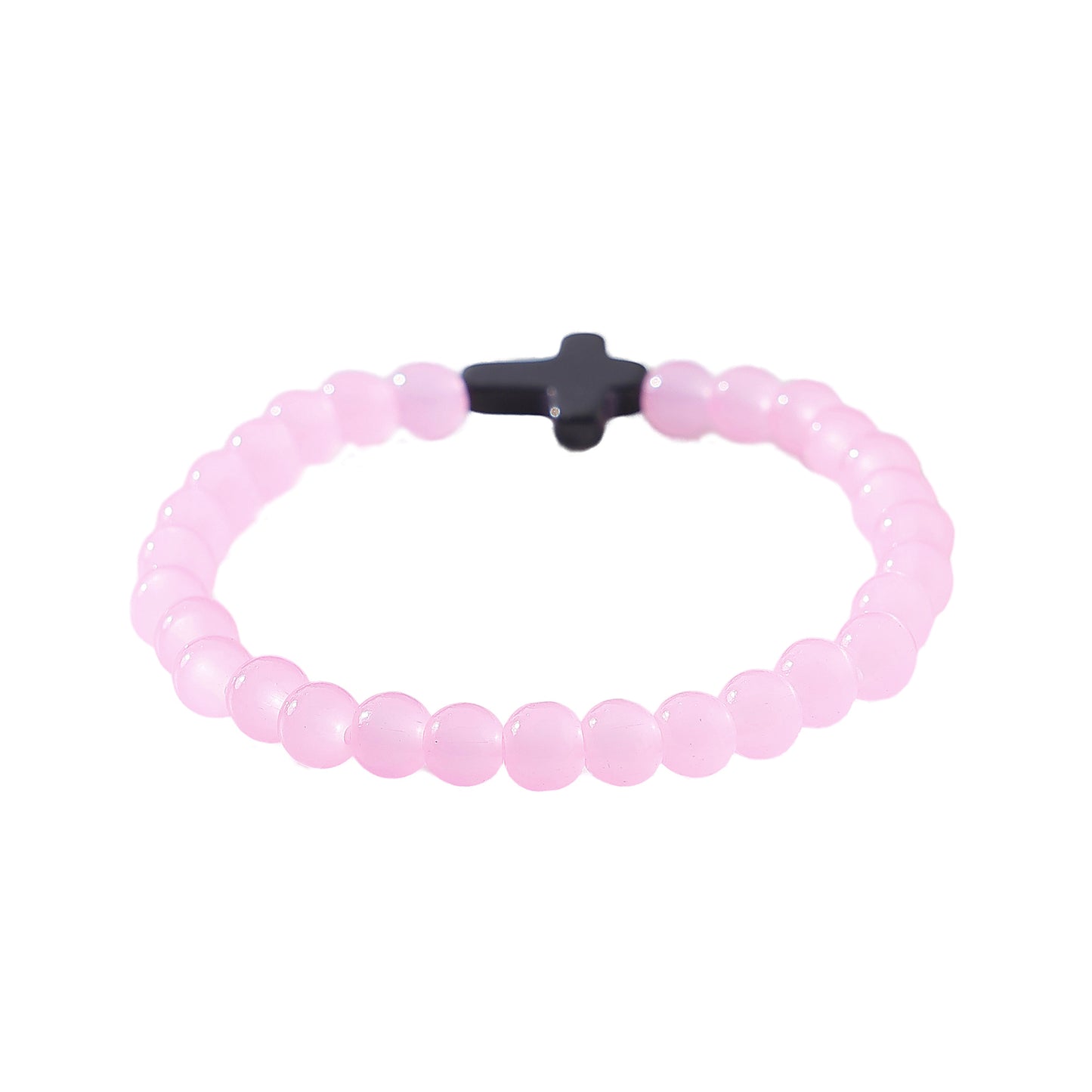Stylish Stone Bead & Cross Bracelets for Women - Assorted Pastel Designs with Spiritual Charm, Minimalist Jewelry for Everyday or Occasion