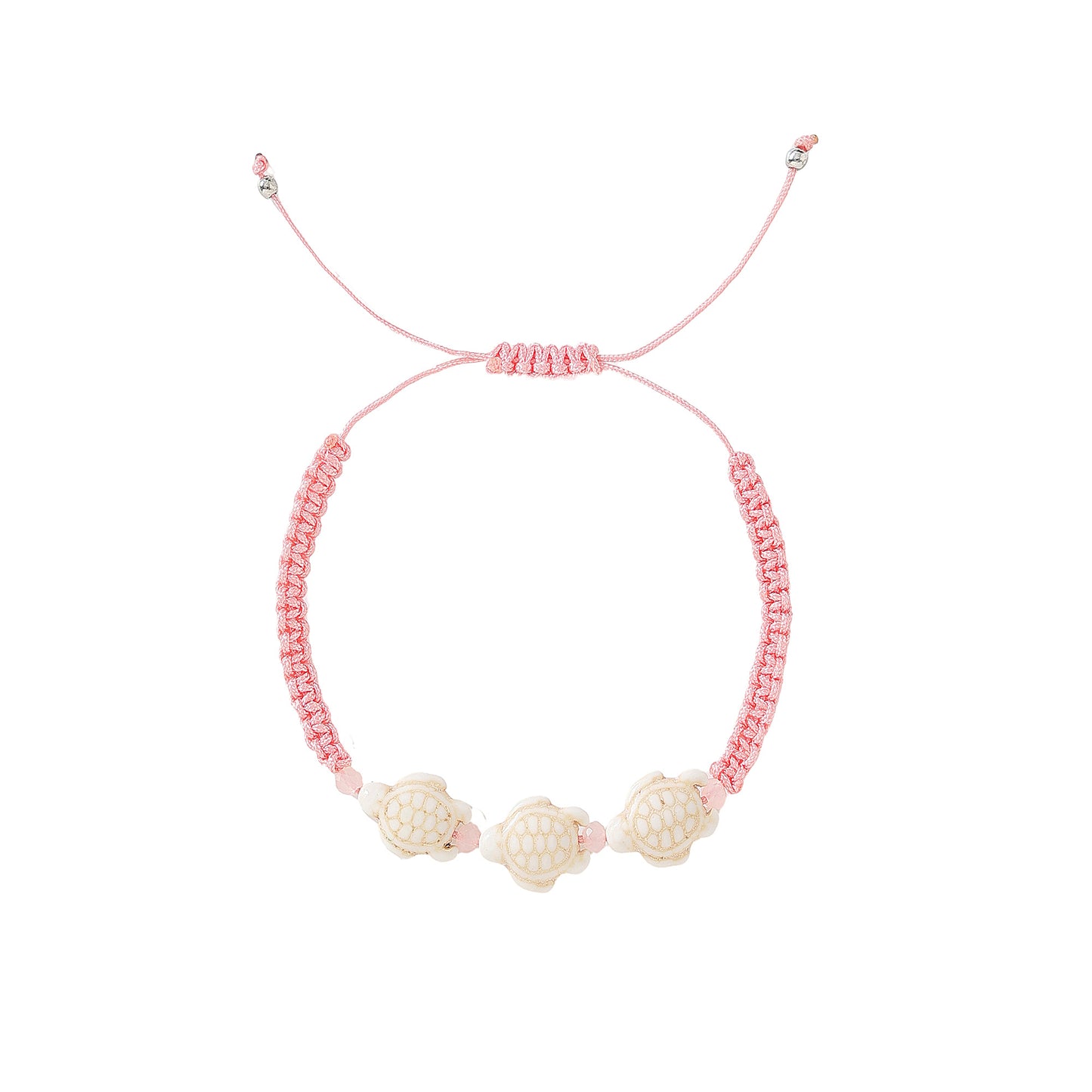 Adorable White Turtle Bead String Bracelets - Ocean-Inspired Jewelry for Kids & Adults, Adjustable & Stackable Designs