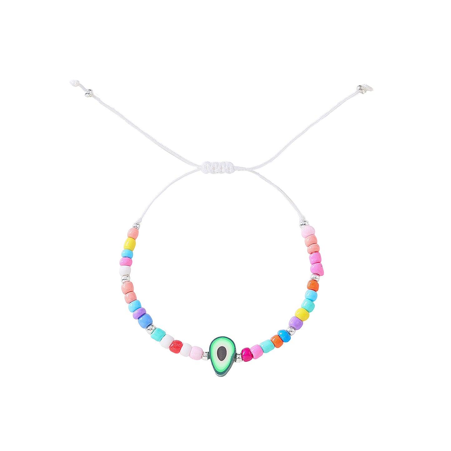 Vibrant Assorted Beaded Bracelets with Avocado Charm - Trendy Boho Style for Women & Teens, Handmade Jewelry for Any Occasion