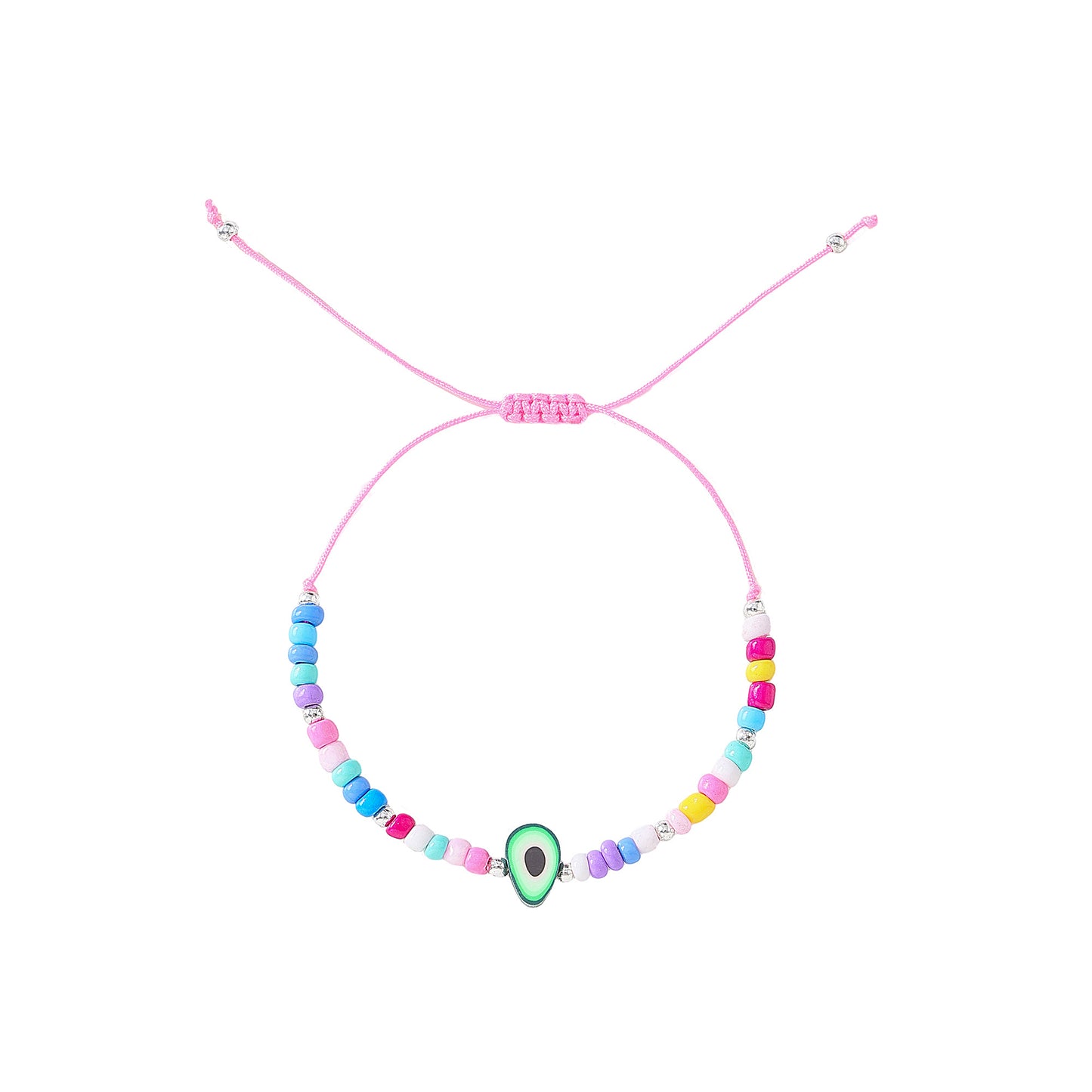 Vibrant Assorted Beaded Bracelets with Avocado Charm - Trendy Boho Style for Women & Teens, Handmade Jewelry for Any Occasion