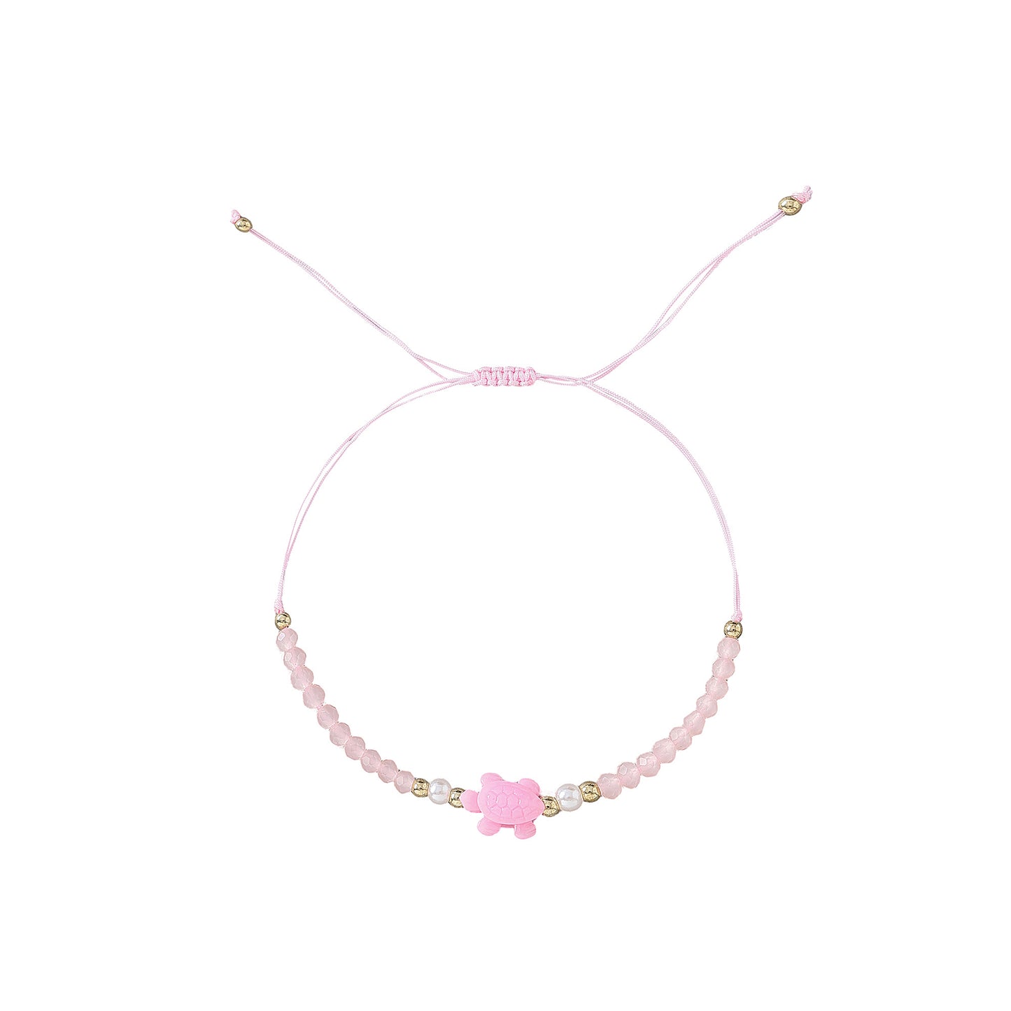 Adorable Beaded Turtle String Bracelet for Women and Girls - Soft Pastel Colors, Hand-crafted Charm, Adjustable String