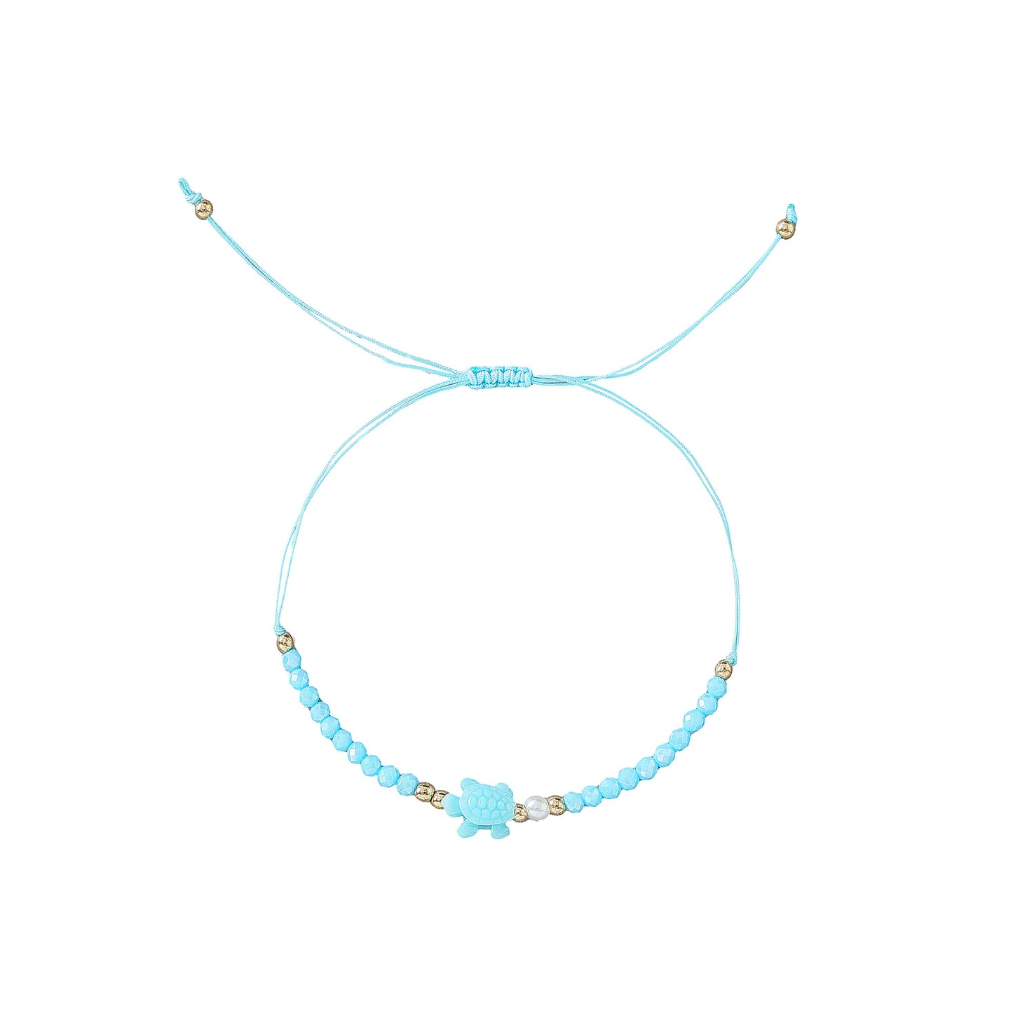 Adorable Beaded Turtle String Bracelet for Women and Girls - Soft Pastel Colors, Hand-crafted Charm, Adjustable String