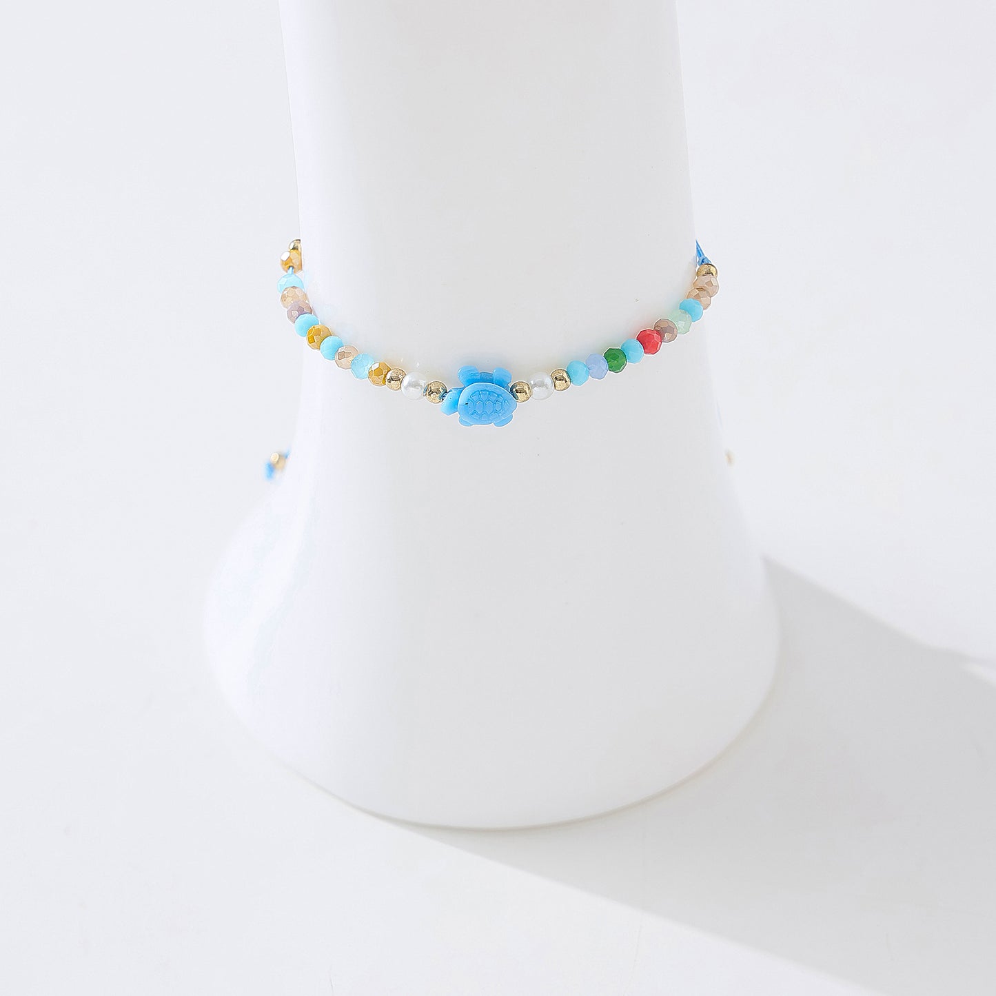 Adorable Beaded Turtle String Bracelet for Women and Girls - Soft Pastel Colors, Hand-crafted Charm, Adjustable String