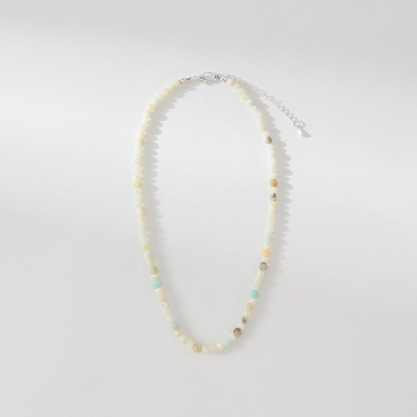 Exquisite Assorted Natural Stone and Crystal Bead Necklace - A Touch of Nature's Elegance