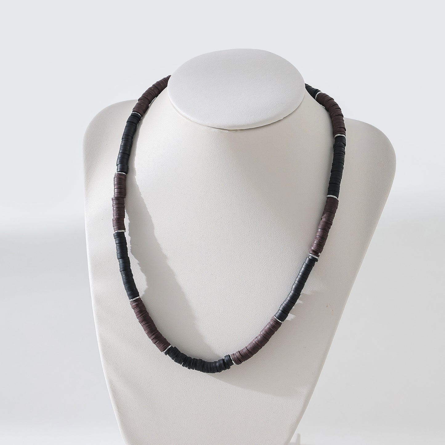 Men's Hand - crafted Fimo Clay Bead Necklace - Versatile Style for Every Occasion
