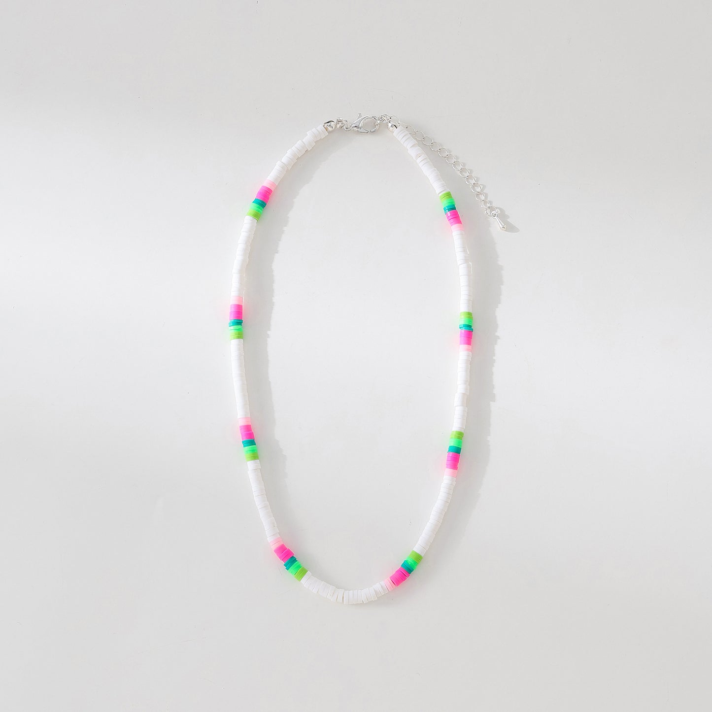 Charming 4mm Fimo Beaded Necklace: Vibrant & Trendy Statement Piece for Women