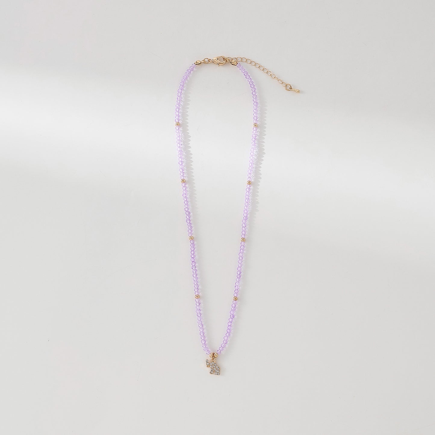 Charming Assorted Beaded Necklaces with Sparkling Crystal Elephant Charms - Boho Style Jewelry for Women