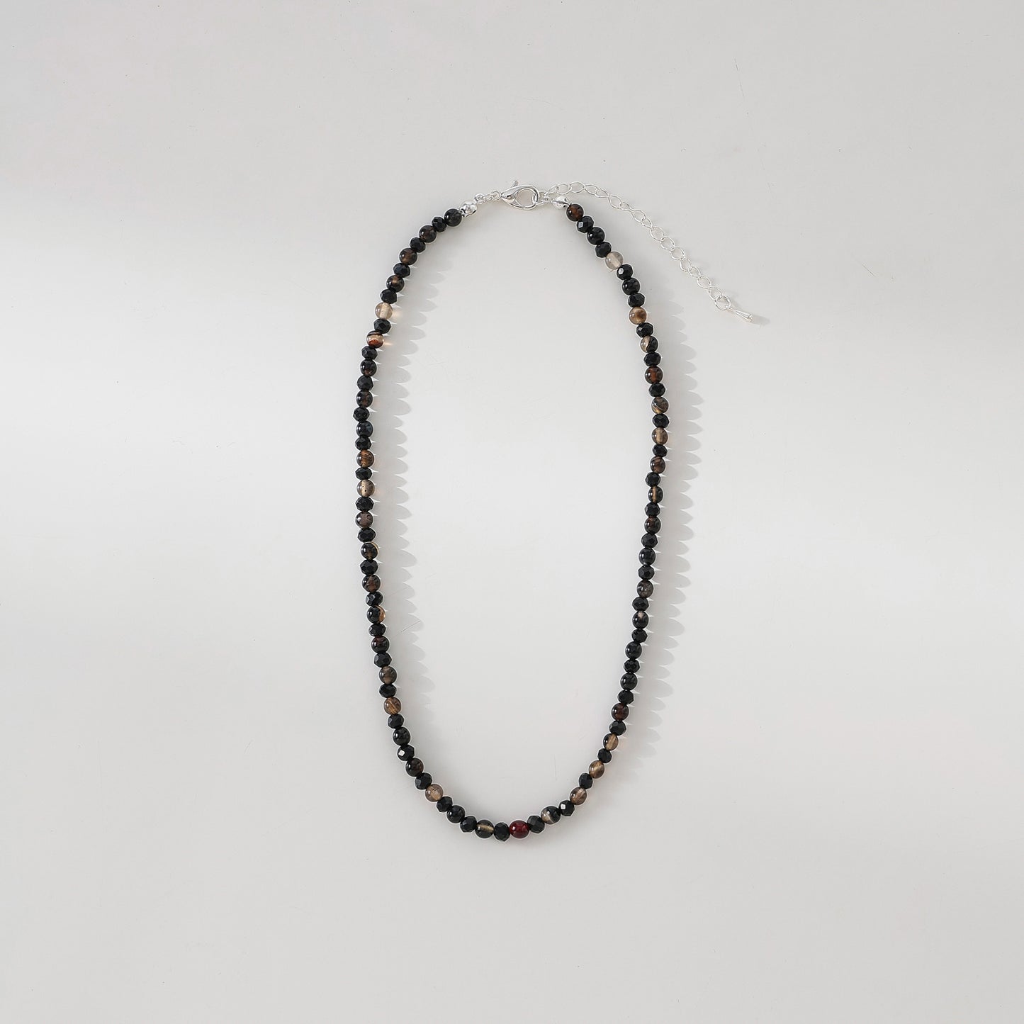 Exquisite Assorted Natural Stone and Crystal Bead Necklace - A Touch of Nature's Elegance