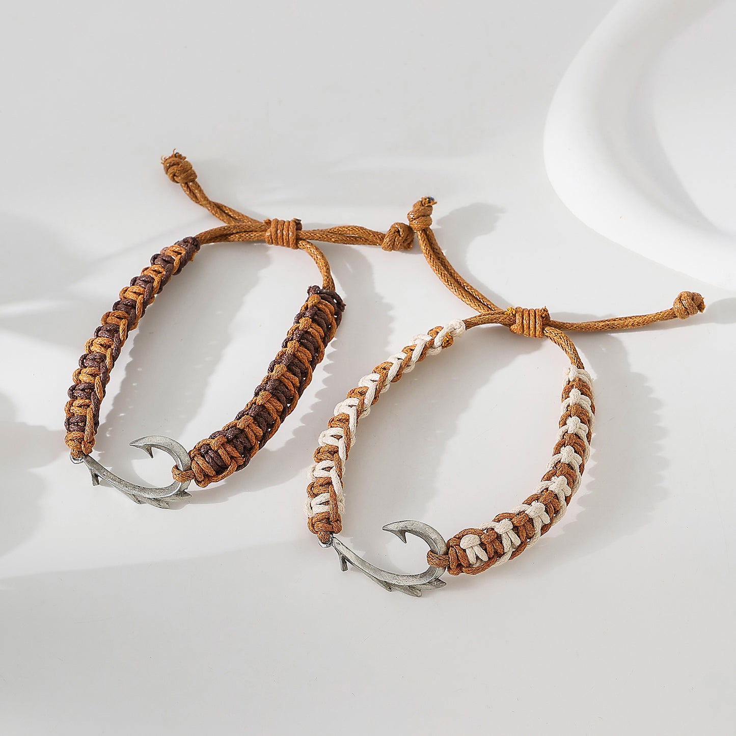 Braided Fish Hook Bracelet men's jewelry great gifts for all ages
