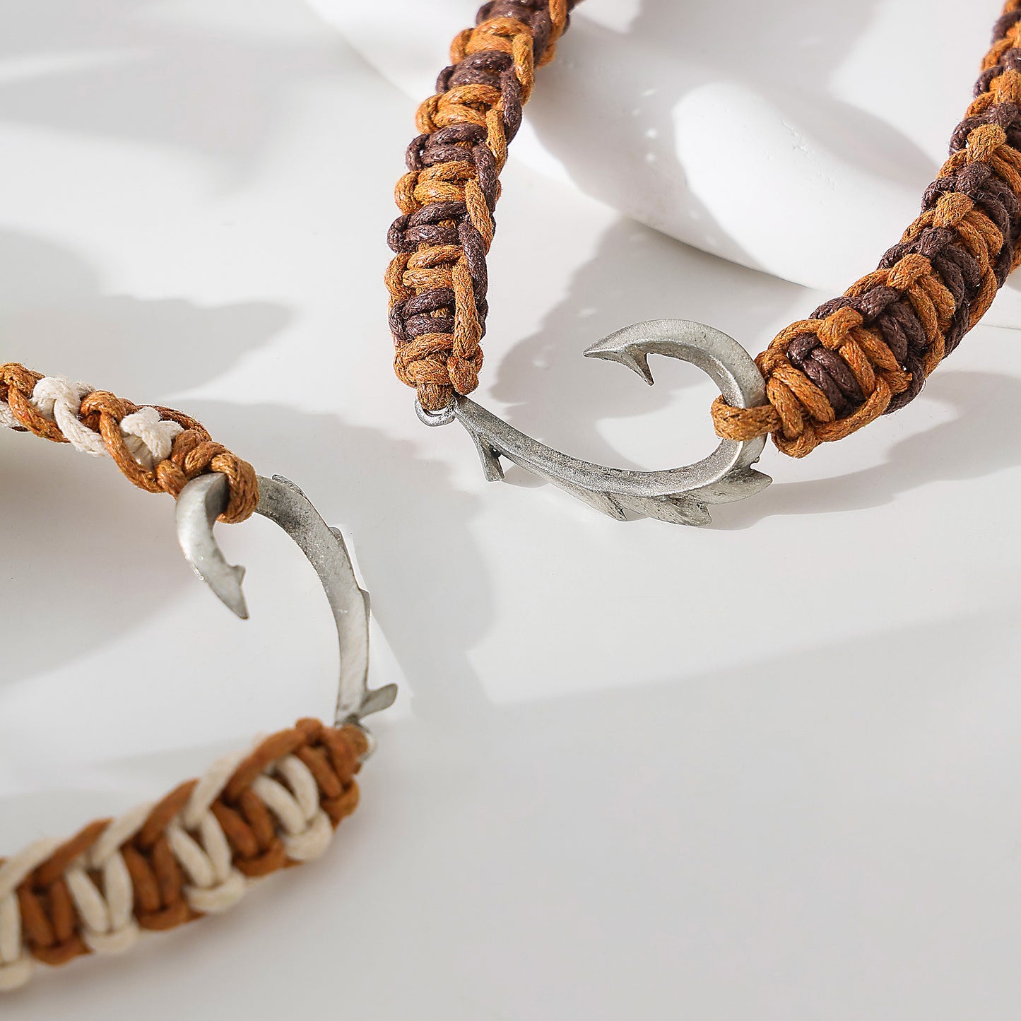 Braided Fish Hook Bracelet men's jewelry great gifts for all ages