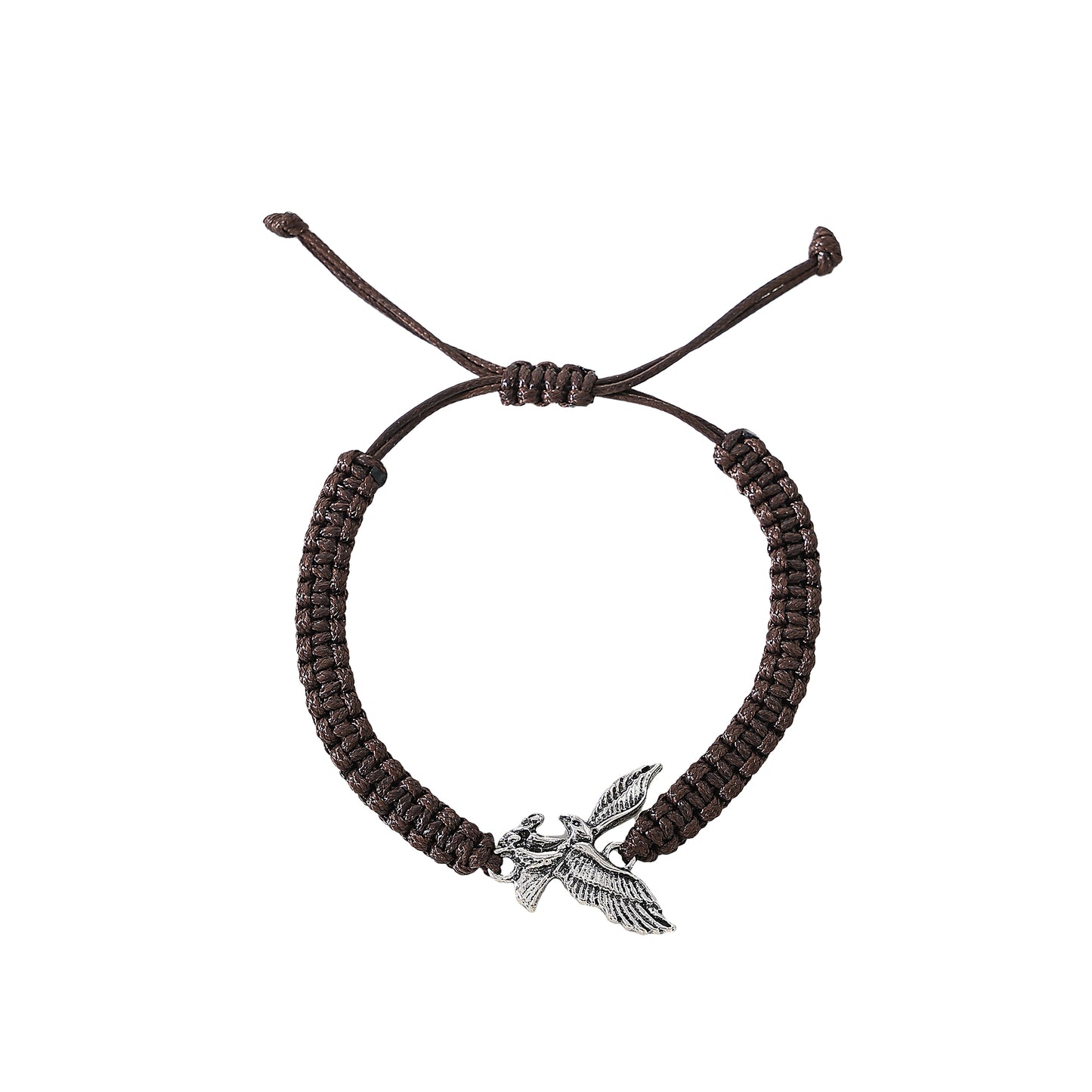 Assorted Macrame Bracelet with Silver Eagle fashion festival daily wear gift for all ages