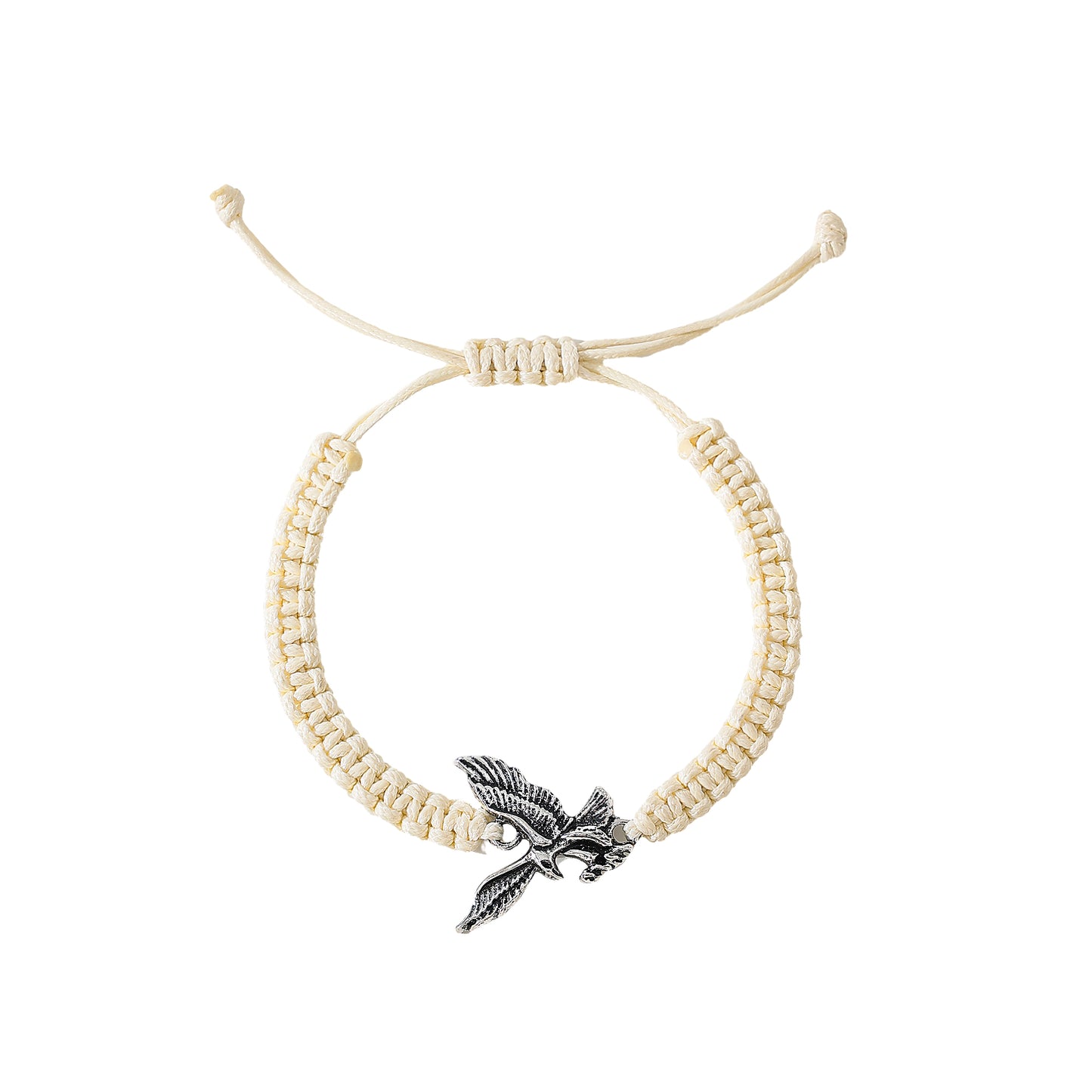 Assorted Macrame Bracelet with Silver Eagle fashion festival daily wear gift for all ages