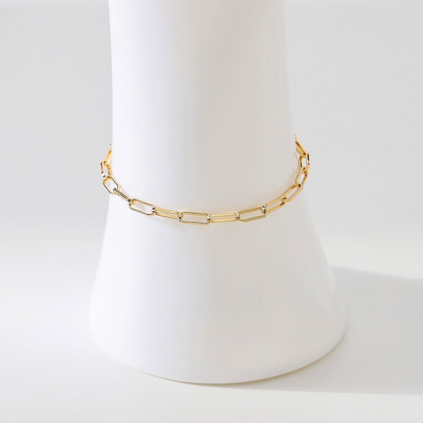 Link chain Anklet in Silvery and Golden assorted