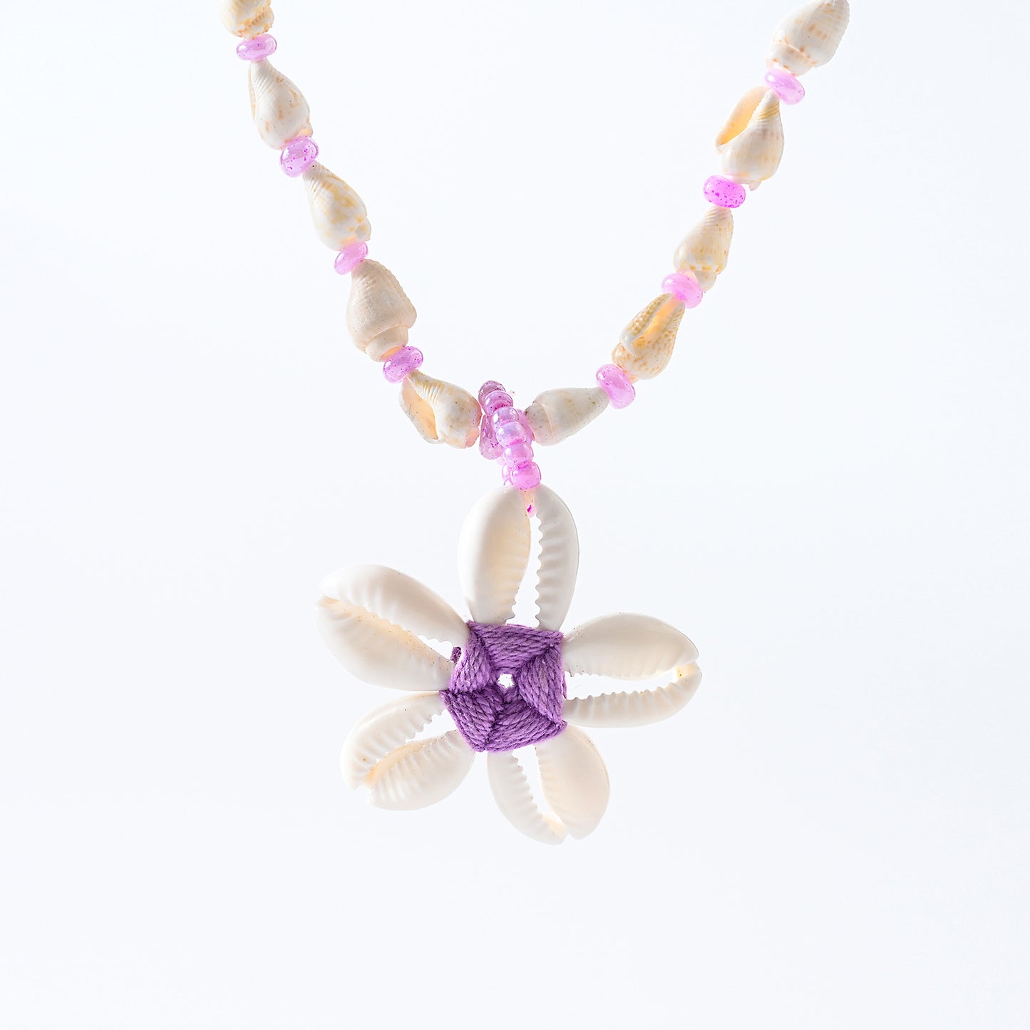 1pc Elegant Women's Cowrie Shell Necklace with Floral Design - Mother's Day/Beach Vacation Accessory