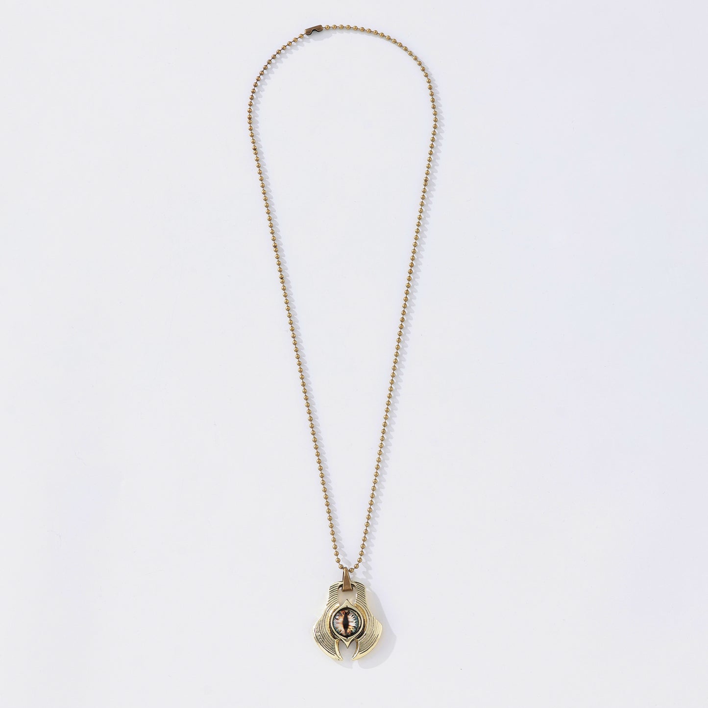 Dart & Eye Pendant Necklace | Gothic Fantasy Jewelry with Silver, Brass & Beaded Chains, Enchanted Green, Purple & Mystical Eye Designs