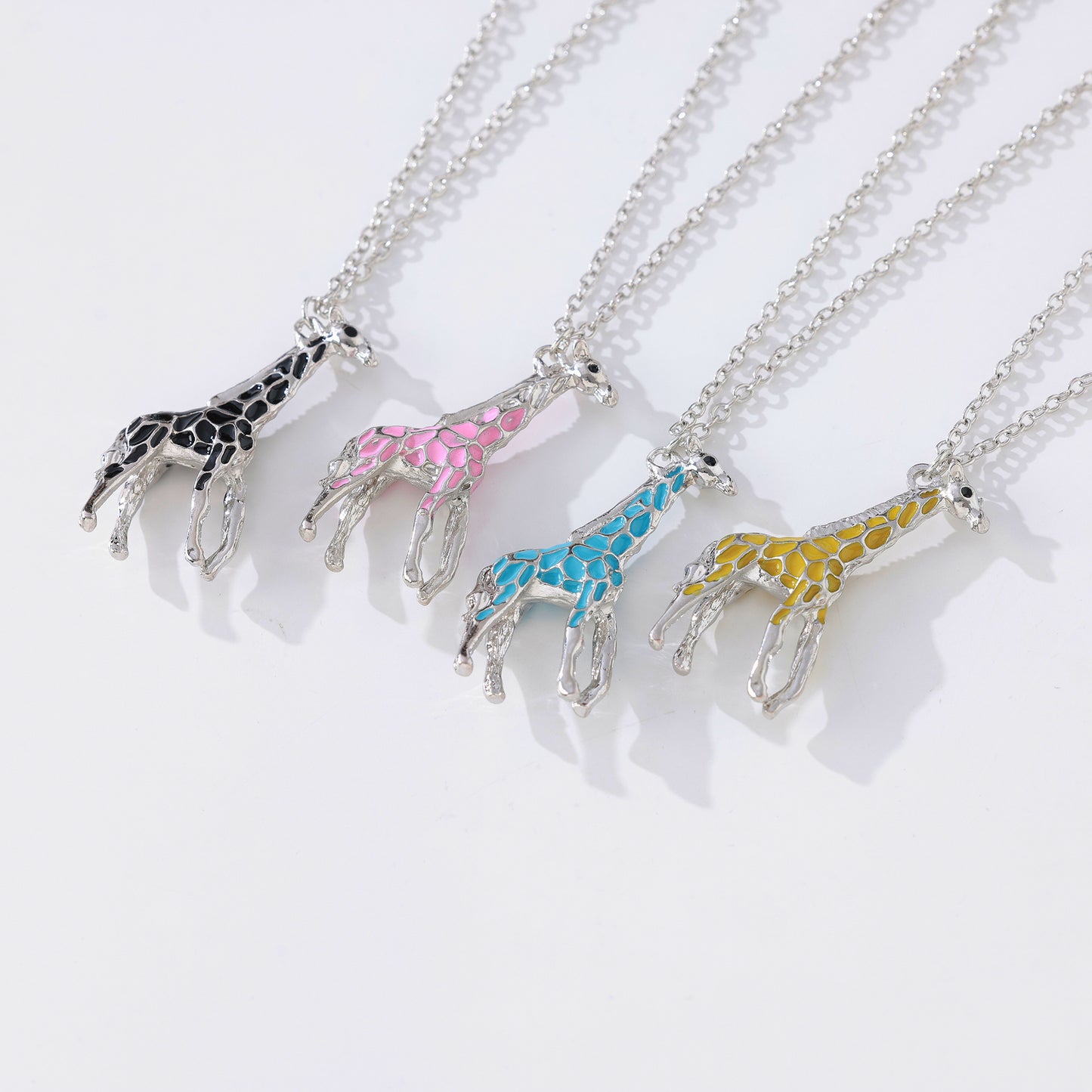 Charming Animal - Inspired Large Giraffe Necklace- Colorful & Trendy Jewelry