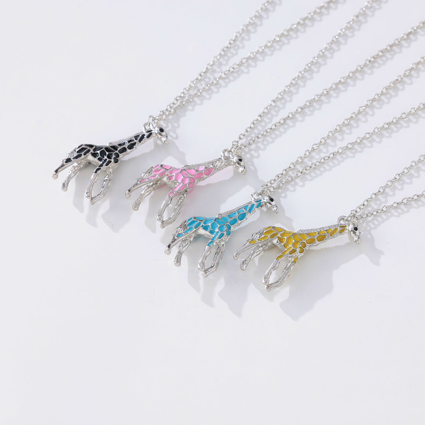 Charming Animal - Inspired Large Giraffe Necklace- Colorful & Trendy Jewelry