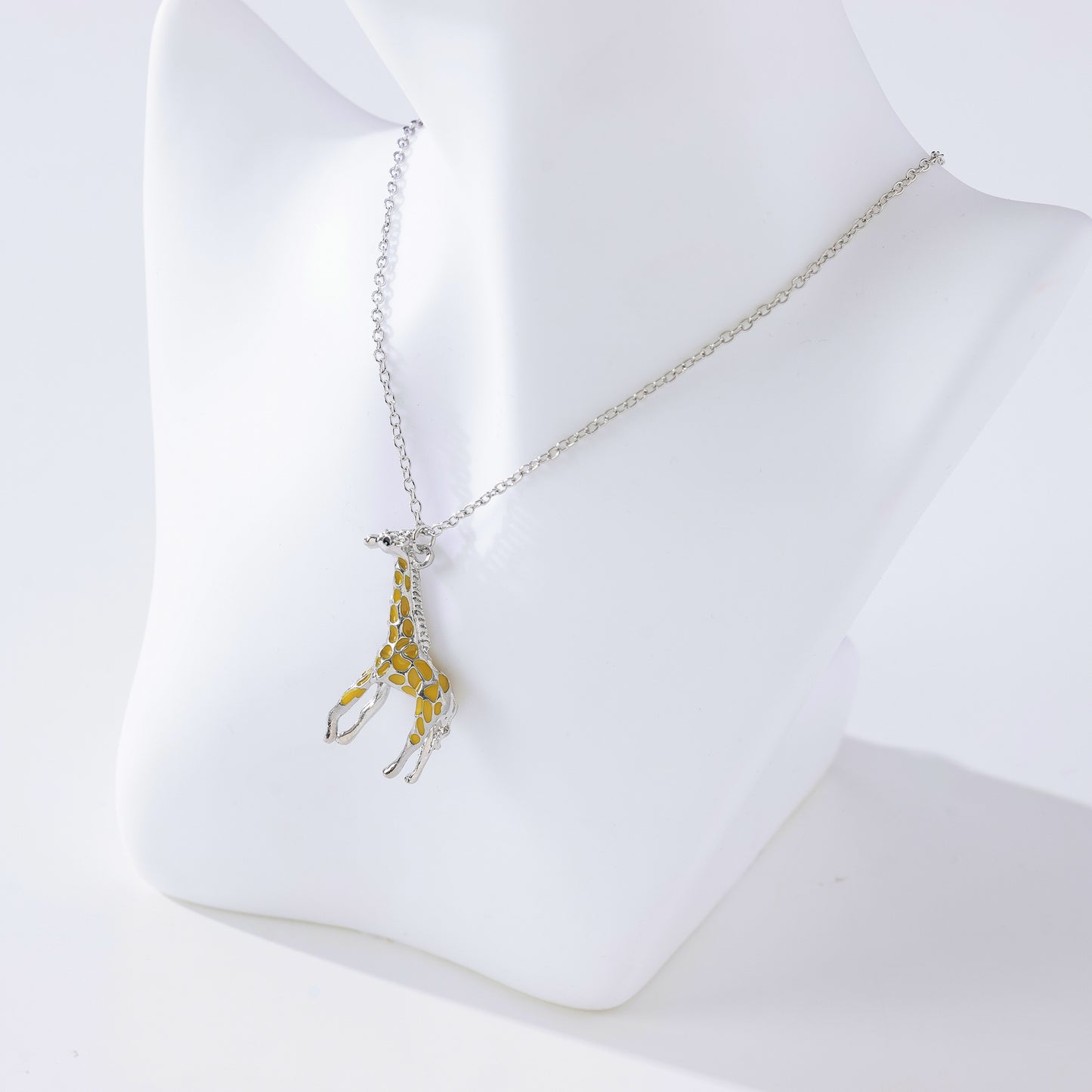 Charming Animal - Inspired Large Giraffe Necklace- Colorful & Trendy Jewelry