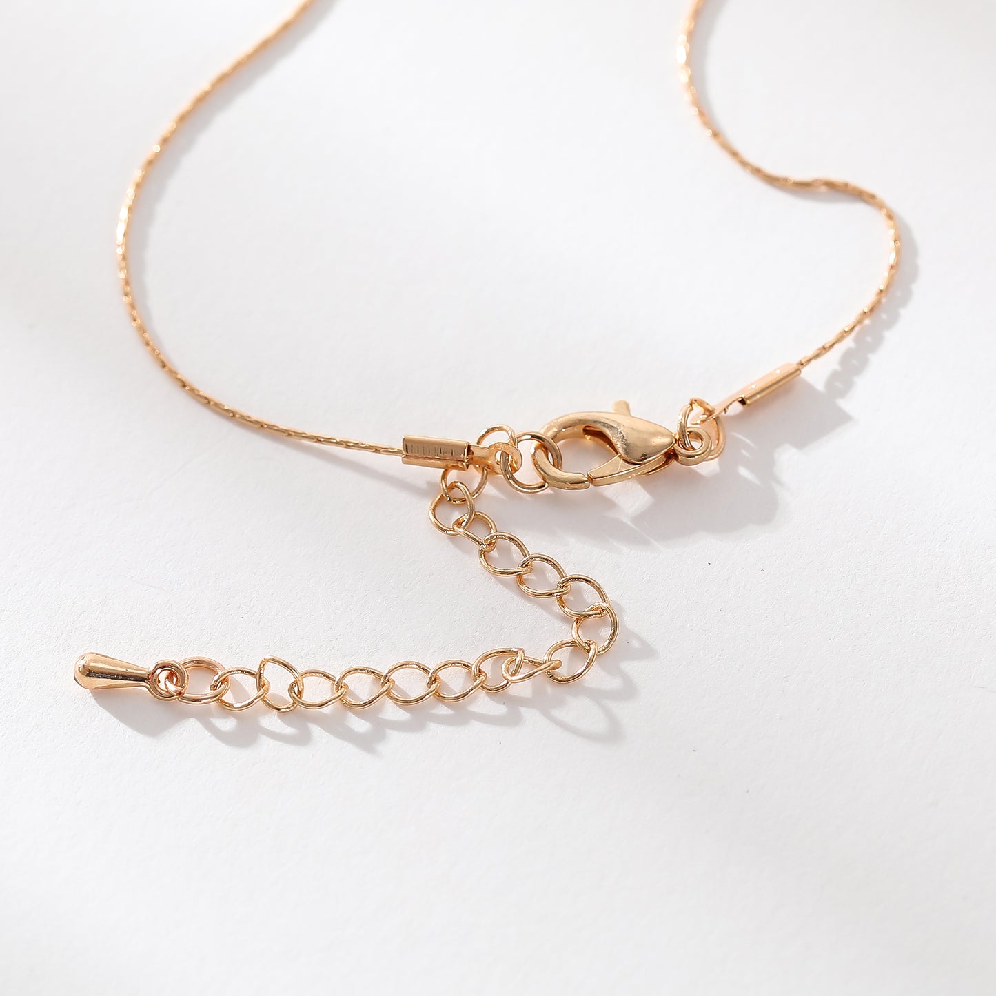 Crystal Butterfly Pendant Necklace – Gold Chain with Faceted Beads in Assorted Colors