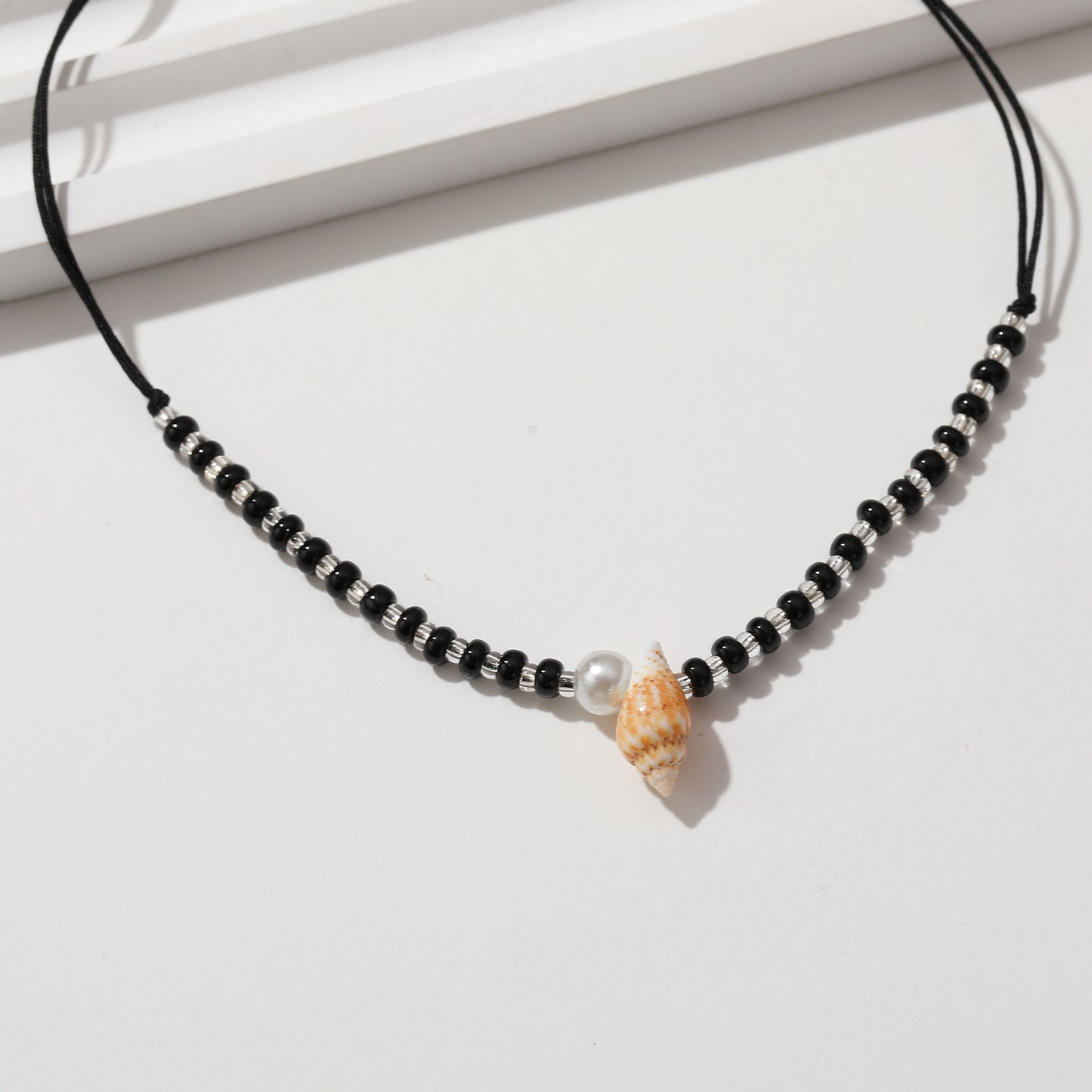 Boho Chic String Anklet with Shell Pearls & Silver Beads - Handcrafted Summer Jewelry for Women - Perfect for Beach Vacations, Festivals, or Everyday Style