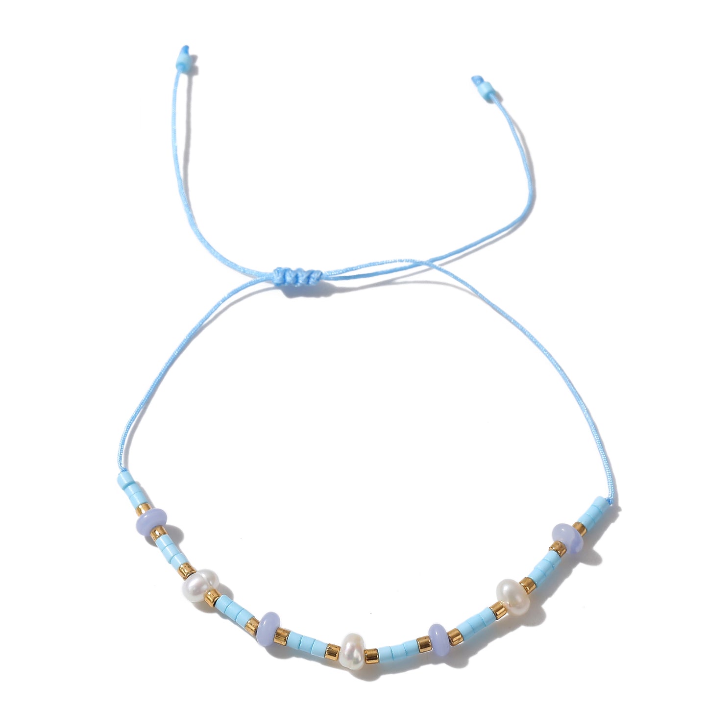 Elegant Adjustable Genuine Stone Beads & Freshwater Pearls Bracelet - Handmade Jewelry for Women, Perfect for Everyday and Special Occasions