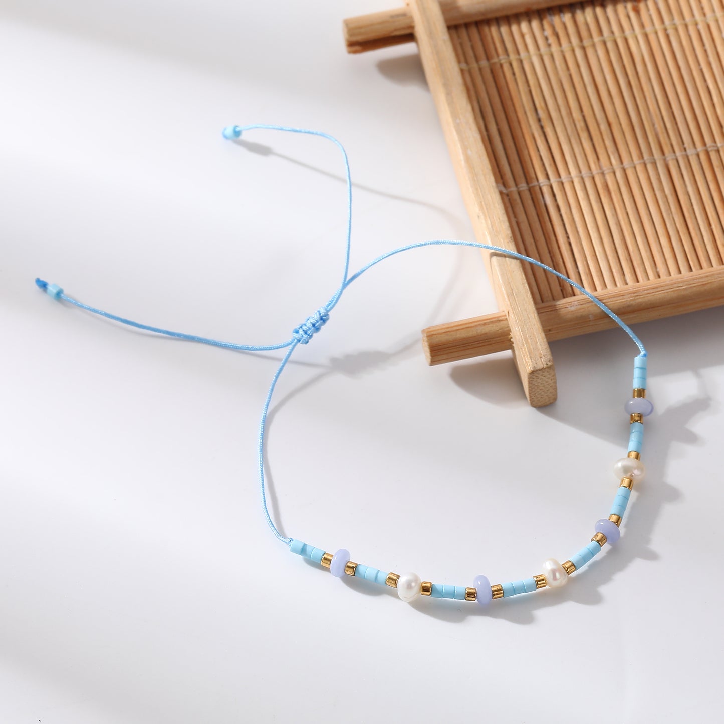 Elegant Adjustable Genuine Stone Beads & Freshwater Pearls Bracelet - Handmade Jewelry for Women, Perfect for Everyday and Special Occasions