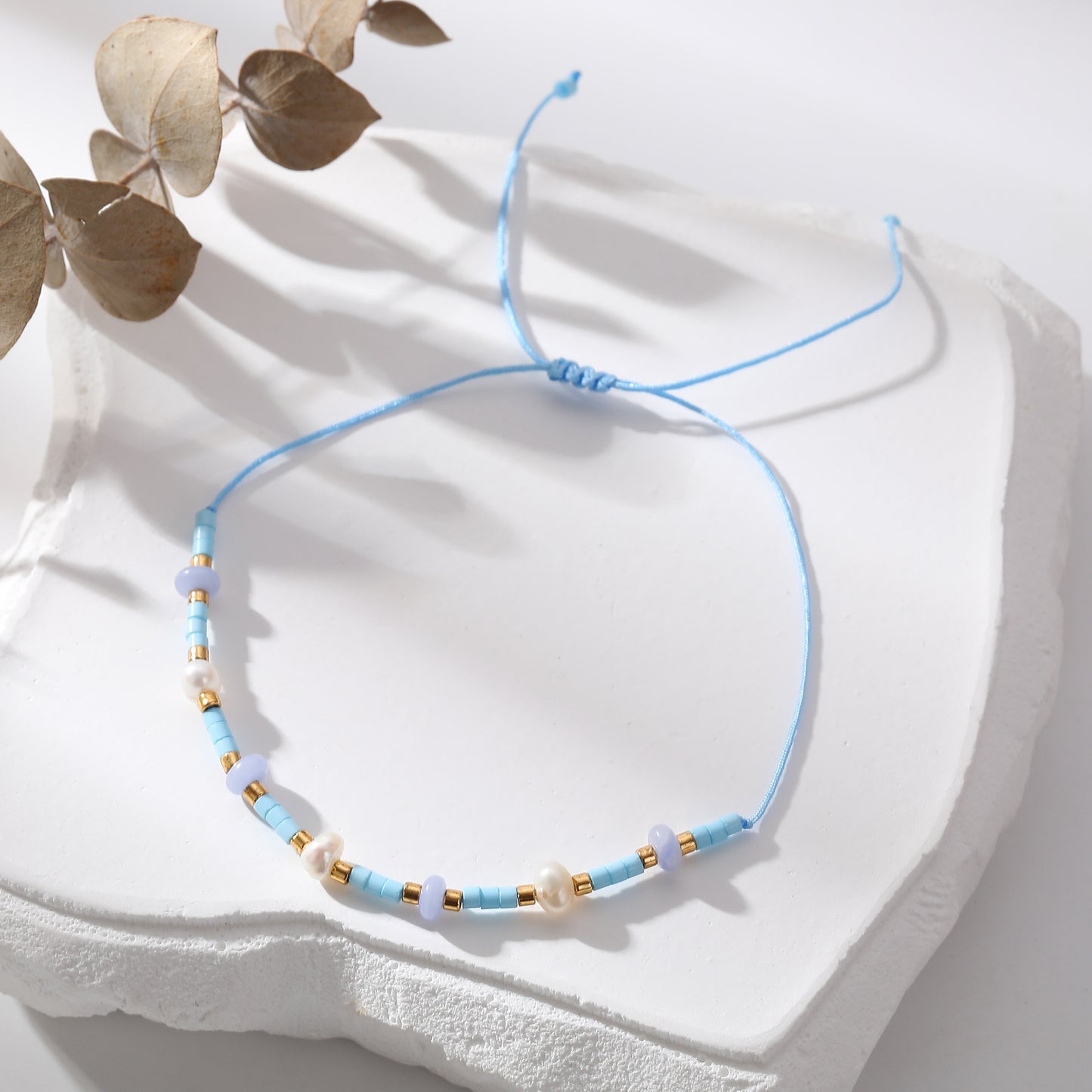 Elegant Adjustable Genuine Stone Beads & Freshwater Pearls Bracelet - Handmade Jewelry for Women, Perfect for Everyday and Special Occasions
