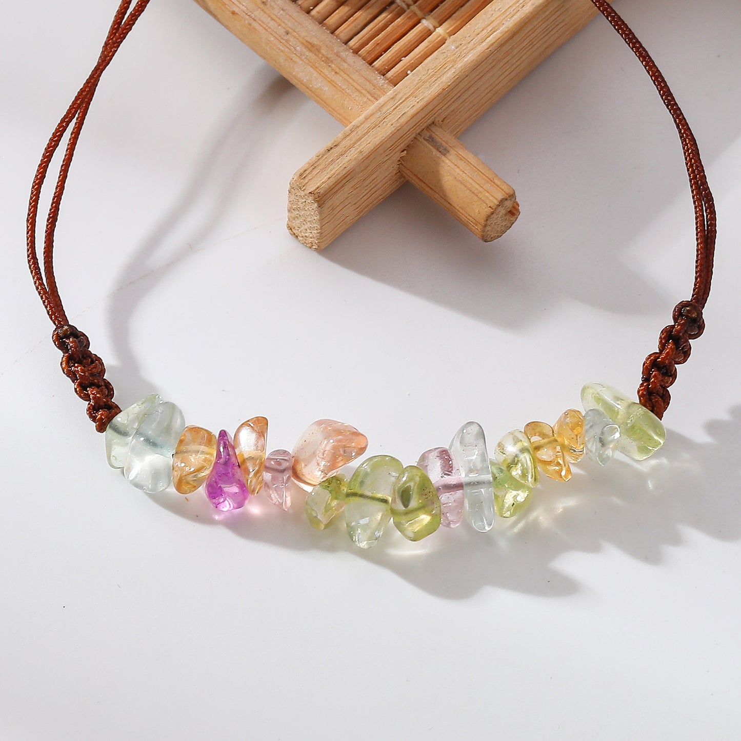 Adjustable Genuine Stone Bracelets - Natural Stone Beads on Durable String - Earthy Elegance for Everyday Wear and Thoughtful Gifts