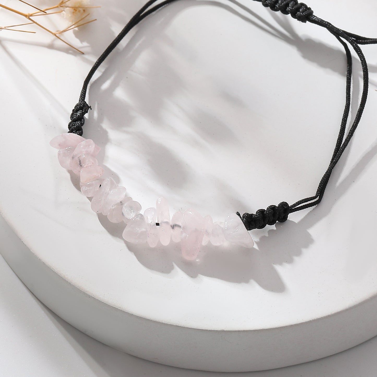 Adjustable Genuine Stone Bracelets - Natural Stone Beads on Durable String - Earthy Elegance for Everyday Wear and Thoughtful Gifts