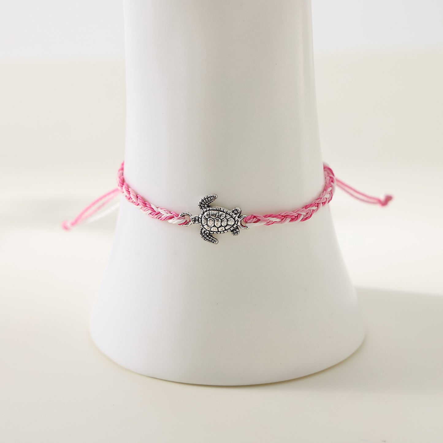 1PC Bohemian Style Multicolor Braided Adjustable Bracelet with Silver Turtle Charm for Women & Girls - Summer, Beach, Birthday, Mother's Day & Everyday Jewelry Gift