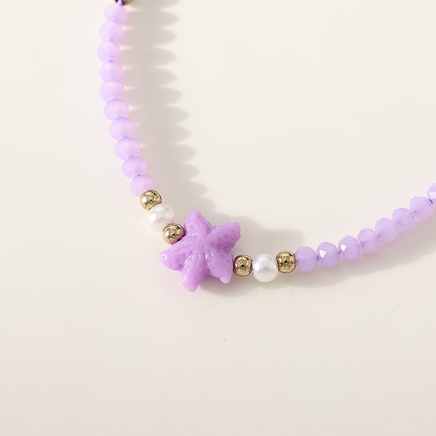 1 pc Bohemian Crystal Starfish Bracelet Set with Pearl & Gold Accents for Women & Girls - Summer Beach Jewelry & Gift