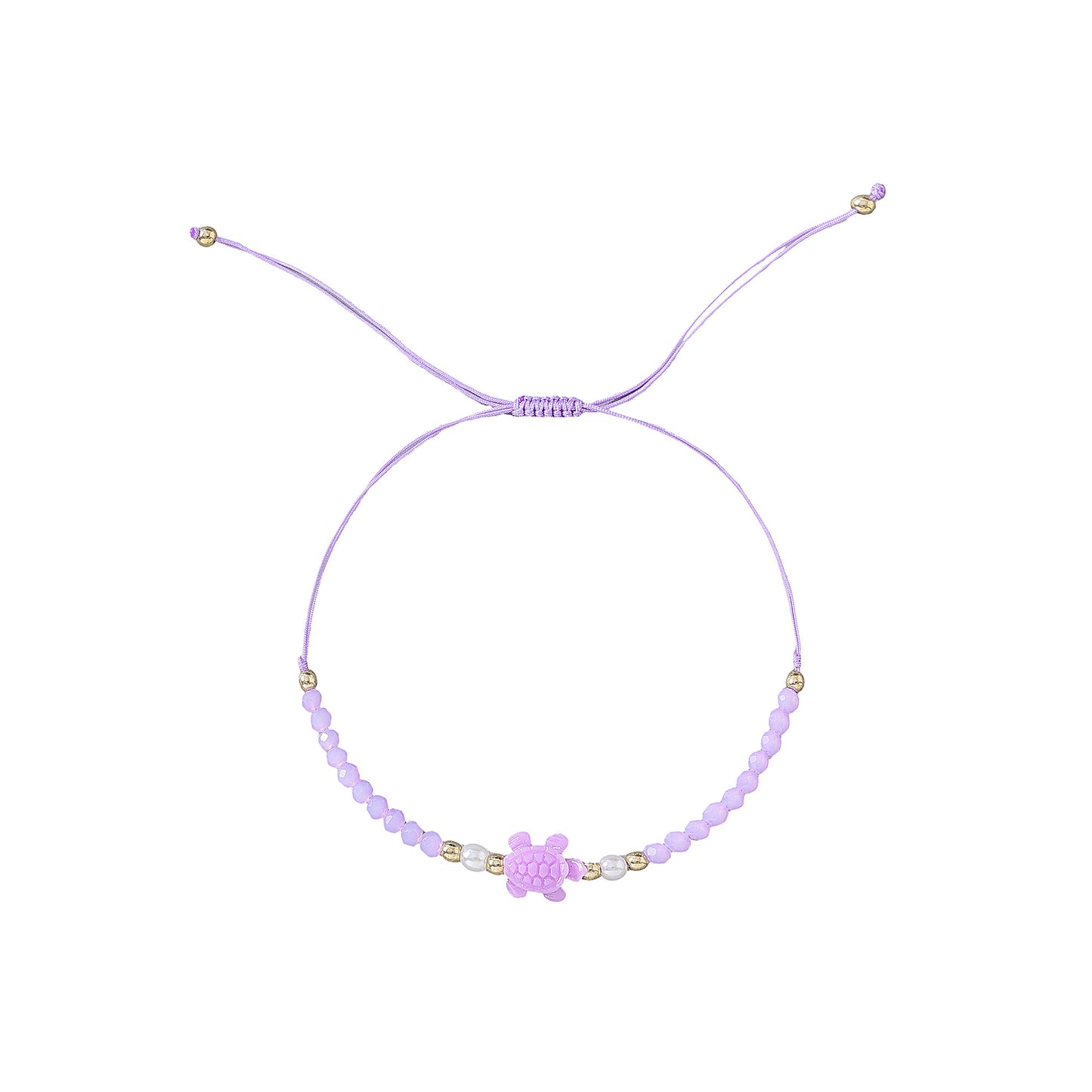Adorable Beaded Turtle String Bracelet for Women and Girls - Soft Pastel Colors, Hand-crafted Charm, Adjustable String