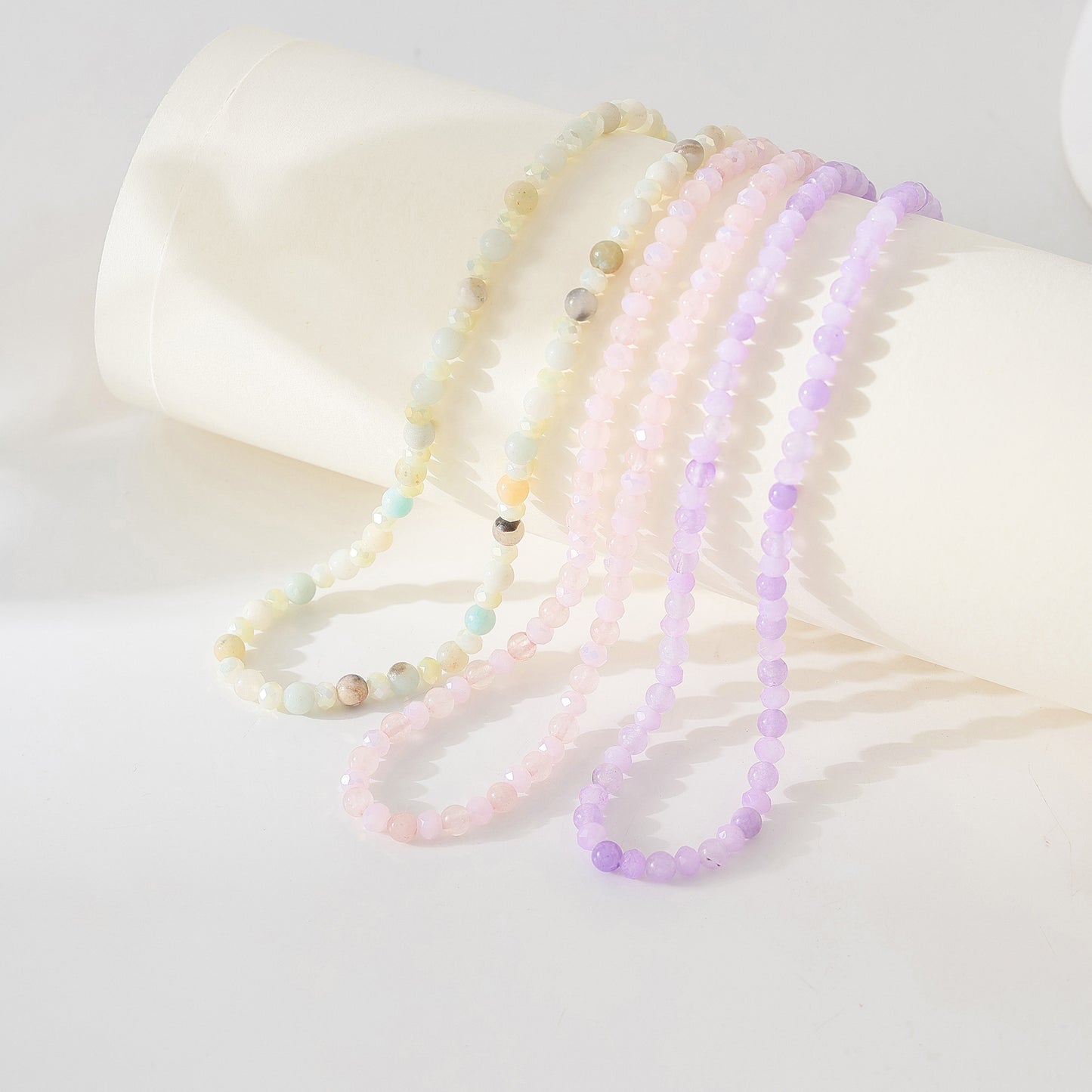 Exquisite Assorted Natural Stone and Crystal Bead Necklace - A Touch of Nature's Elegance