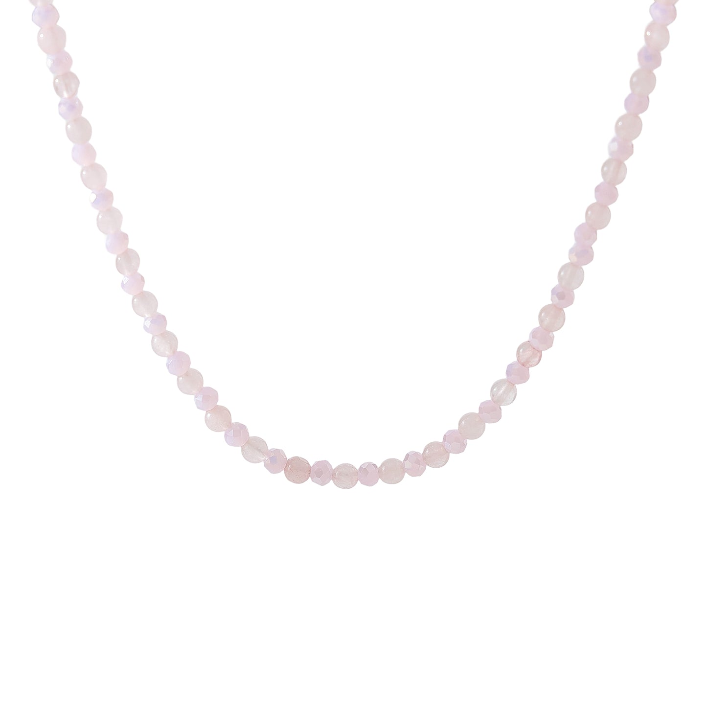 Exquisite Assorted Natural Stone and Crystal Bead Necklace - A Touch of Nature's Elegance