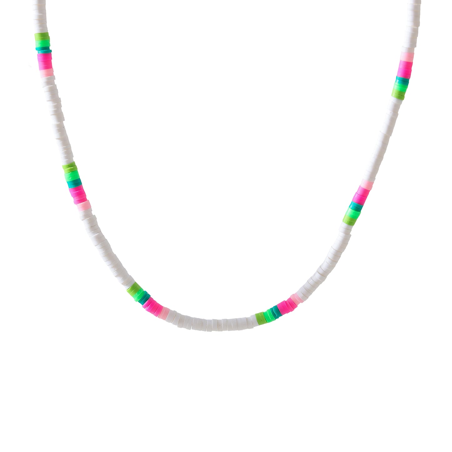 Charming 4mm Fimo Beaded Necklace: Vibrant & Trendy Statement Piece for Women