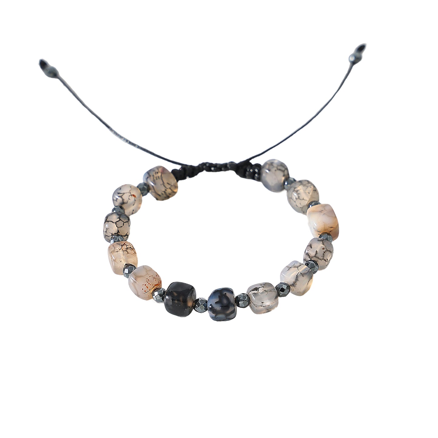 Stone with Hematite bead Bracelet assorted