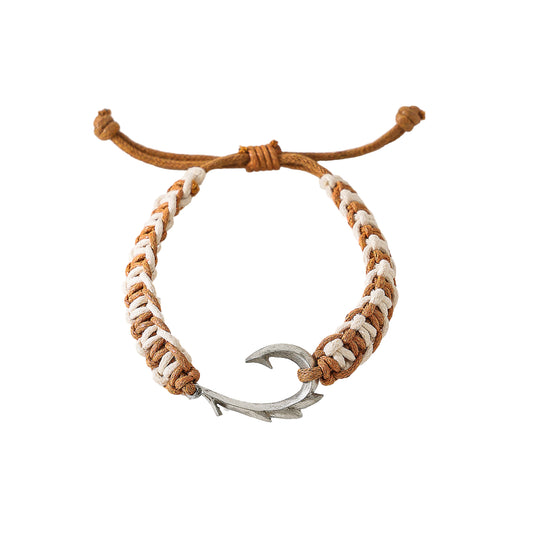 Braided Fish Hook Bracelet men's jewelry great gifts for all ages